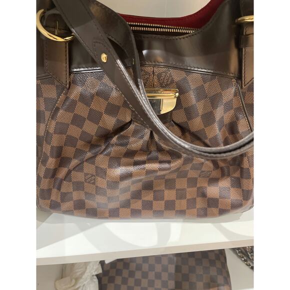 Louis Vuitton Damier Ebene Canvas Berkeley Bag with Gold Hardware - Picture 1 of 1